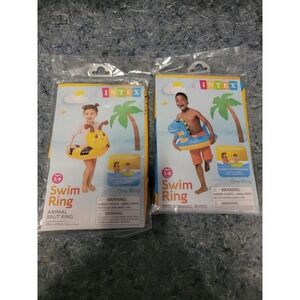 INTEX Blow-up‎ Swim Ring Big Animal Ring w/Animal Split Ring 2pc Ages 3-6 years